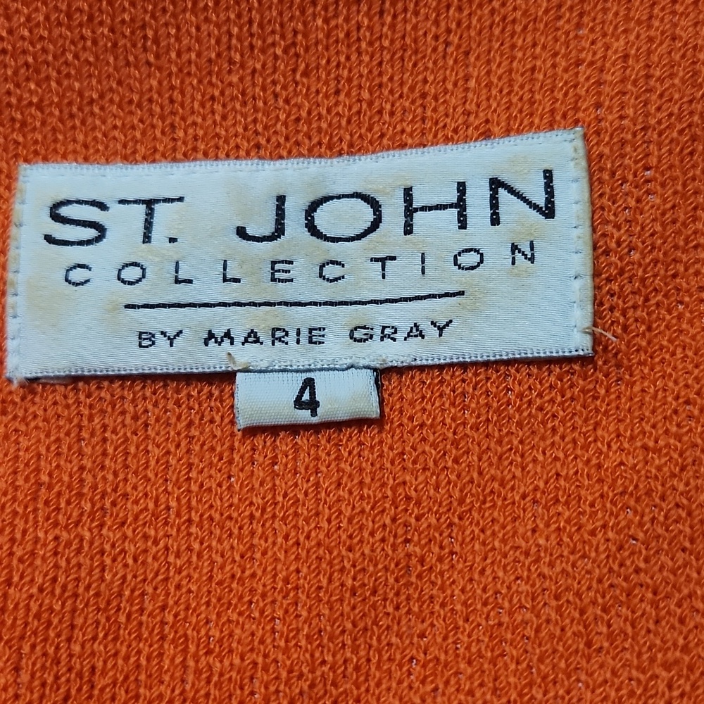 St John Orange Women's Top Jacket with Chain Detail - Picture 5 of 5